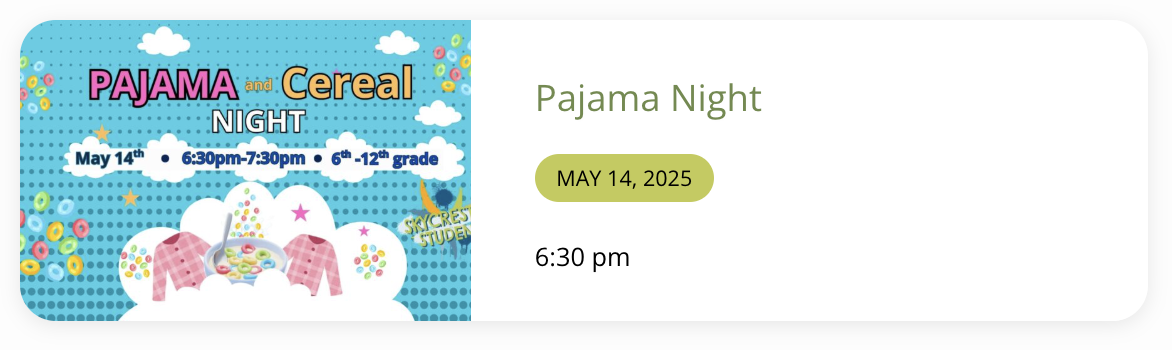 Pajama Night - SCC Youth